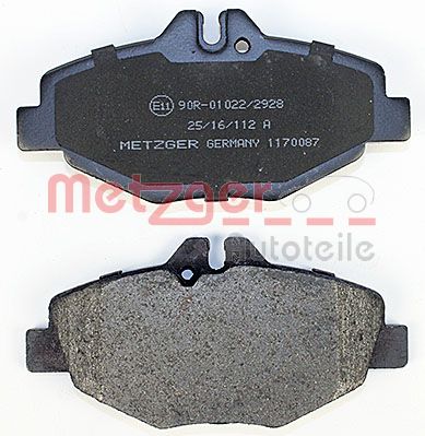 METZGER Bremsbelagsatz, Scheibenbremse (1170087)