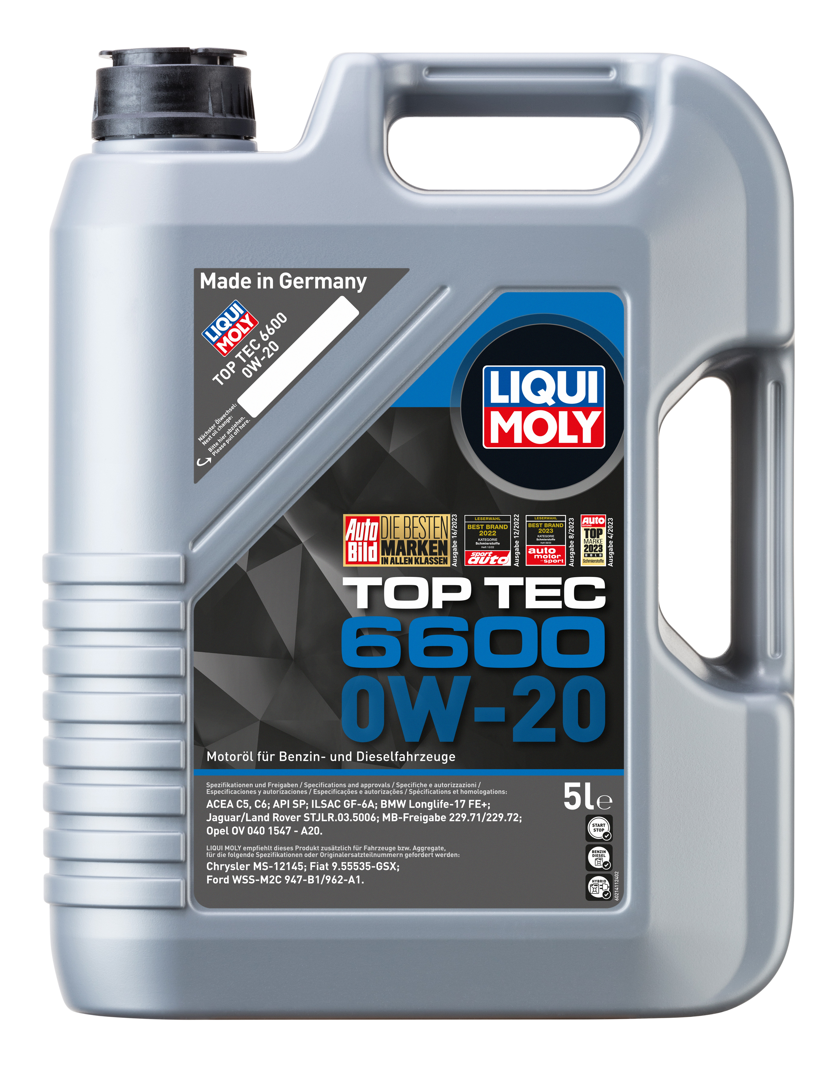 LIQUI MOLY Top Tec 6600 0W-20, 5 l (21441)