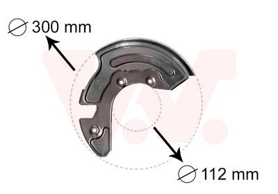 VAN WEZEL Spritzblech, Bremsscheibe (0323371) Thumbnail