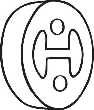 BOSAL Gummistreifen, Abgasanlage (255-118)