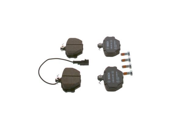 BOSCH Bremsbelagsatz, Scheibenbremse (0 986 491 050)
