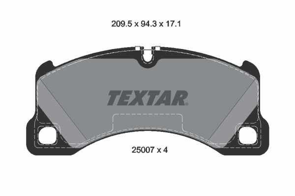 TEXTAR Bremsbelagsatz, Scheibenbremse (2500701)