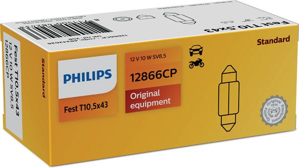 PHILIPS Glühlampe, Innenraumleuchte (12866CP)