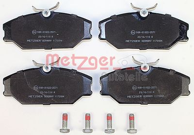METZGER Bremsbelagsatz, Scheibenbremse (1170084)
