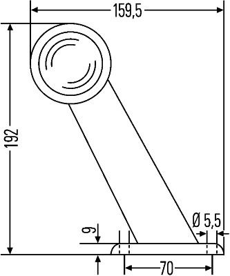 HELLA Umrissleuchte (2XS 955 232-001)