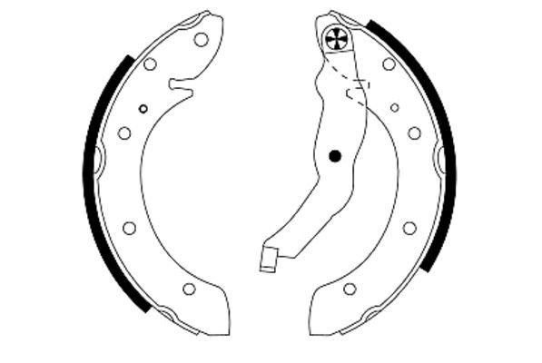 TEXTAR Bremsbackensatz (91050000)