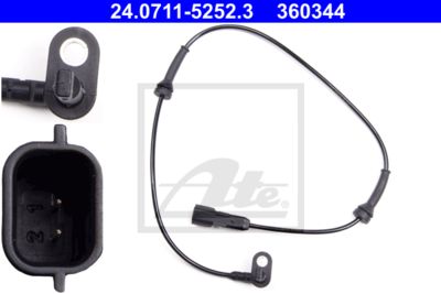 ATE Sensor, Raddrehzahl (24.0711-5252.3)