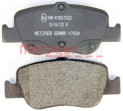 METZGER Bremsbelagsatz, Scheibenbremse (1170334)