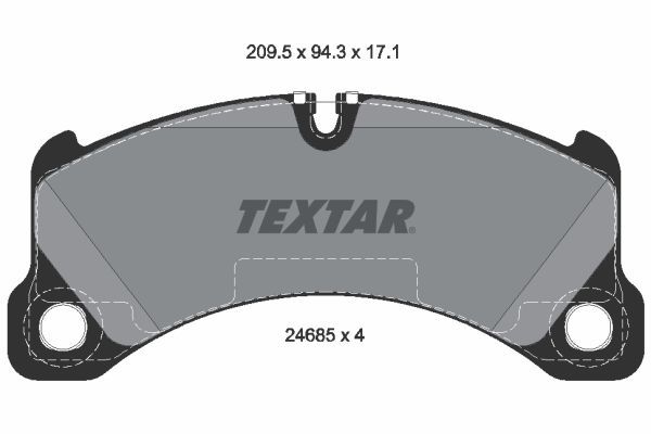 TEXTAR Bremsbelagsatz, Scheibenbremse (2468501)