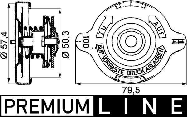 MAHLE Verschlussdeckel, Kühler (CRB 14 000P)