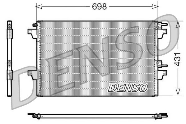 DENSO Kondensator, Klimaanlage (DCN23021)