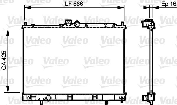 VALEO Kühler, Motorkühlung (735201)