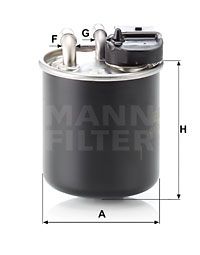 MANN-FILTER Kraftstofffilter (WK 820/16)
