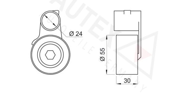 AUTEX Spannrolle, Zahnriemen (641643)