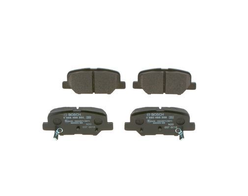 BOSCH Bremsbelagsatz, Scheibenbremse (0 986 495 358)