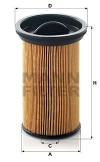 MANN-FILTER Kraftstofffilter (PU 742) Thumbnail