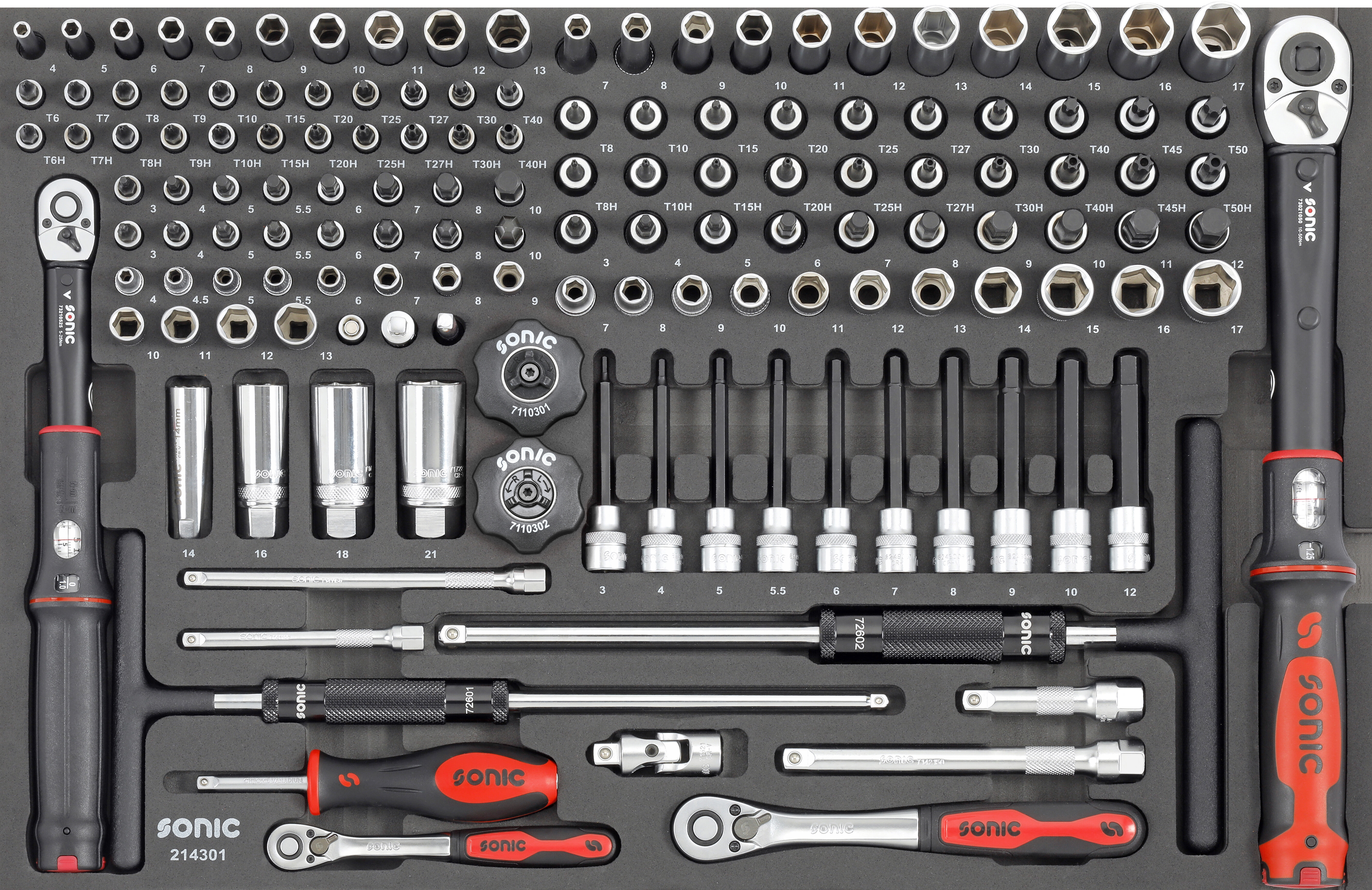 SFS 1/4'' & 3/8'' Satz 143-tlg. (Motorrad)