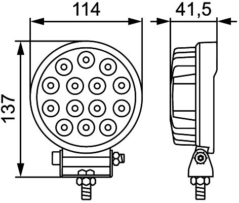 HELLA Arbeitsscheinwerfer (1G1 357 105-022)