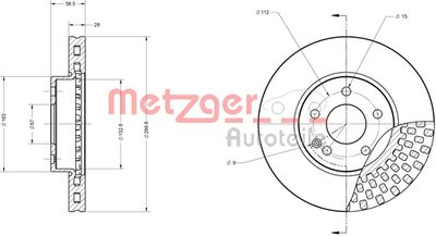 METZGER Bremsscheibe (6110121) 4250032639198 6110121