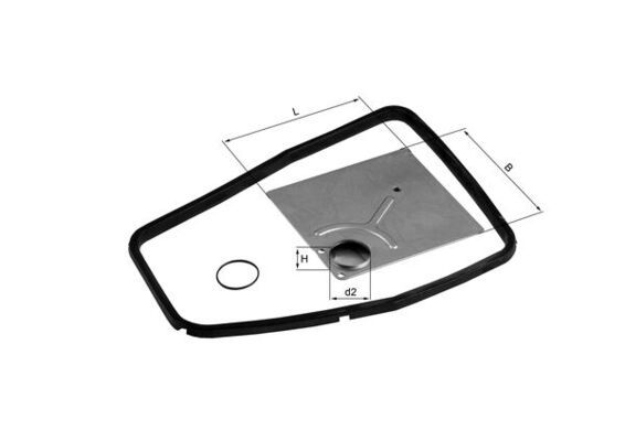 KNECHT Hydraulikfilter, Automatikgetriebe (HX 88D)