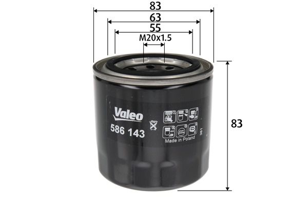 VALEO Ölfilter (586143)