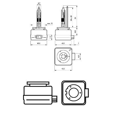 PHILIPS Glühlampe, Fernscheinwerfer (42306VIC1)
