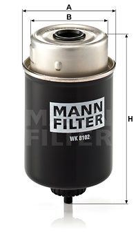 MANN-FILTER Kraftstofffilter (WK 8102)