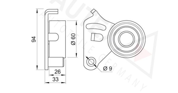 AUTEX Spannrolle, Zahnriemen (641648)