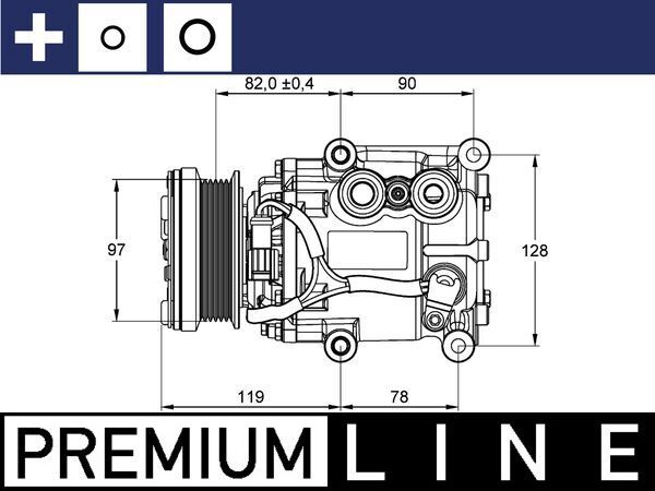 MAHLE Kompressor, Klimaanlage (ACP 22 000P)