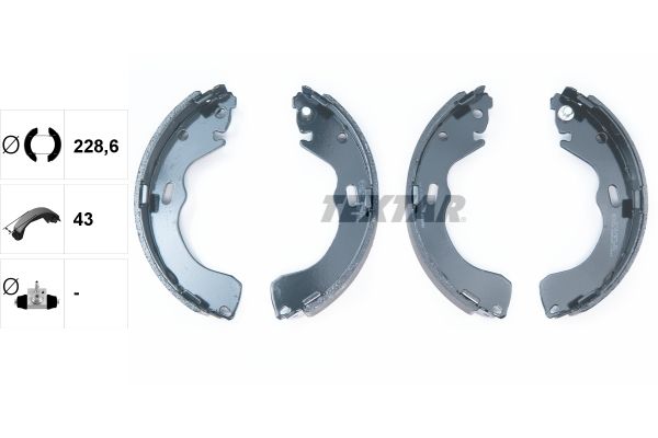 TEXTAR Bremsbackensatz (91060600)