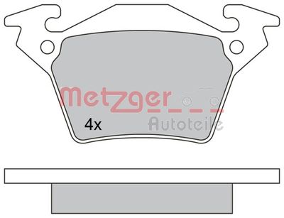 METZGER Bremsbelagsatz, Scheibenbremse (1170331)