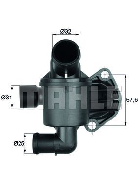 MAHLE Thermostat, Kühlmittel (TI 34 87)