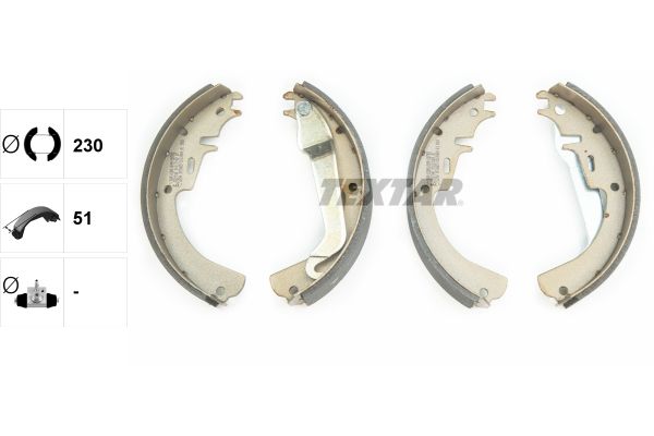 TEXTAR Bremsbackensatz (91012100)