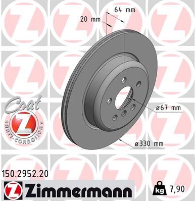 ZIMMERMANN Bremsscheibe (150.2952.20)
