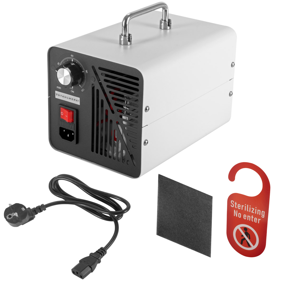STAHLWERK Ozongenerator OG-30 ST mit 30 g/h, bis 200 qm schwarz