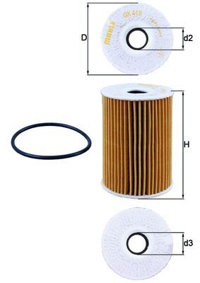 KNECHT Ölfilter (OX 415D)