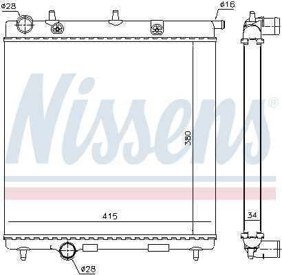 NISSENS Kühler, Motorkühlung (63505) NISSENS Kühler, Motorkühlung (63505)