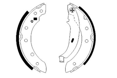 HELLA Bremsbackensatz (8DB 355 001-571)