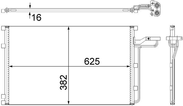 MAHLE Kondensator, Klimaanlage (AC 551 001S)