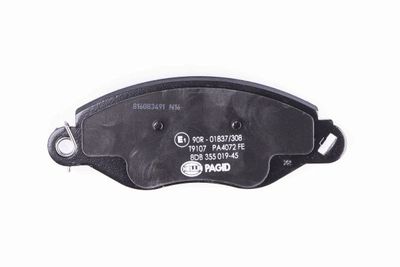 HELLA Bremsbelagsatz, Scheibenbremse (8DB 355 019-451)