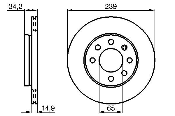 BOSCH Bremsscheibe (0 986 478 627) BOSCH Bremsscheibe (0 986 478 627)