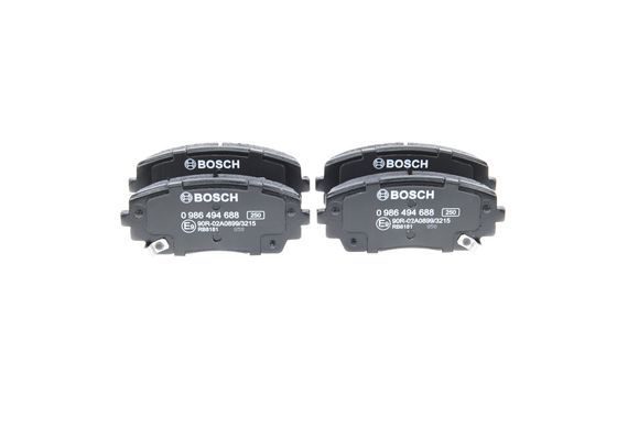 BOSCH Bremsbelagsatz, Scheibenbremse (0 986 494 688)