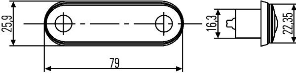 HELLA Positionsleuchte (2PF 959 590-202)