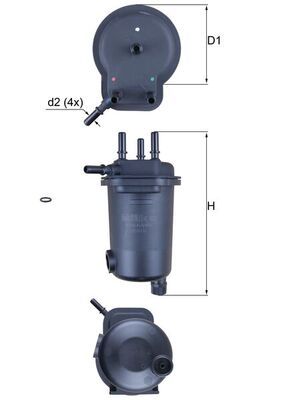 KNECHT Kraftstofffilter (KL 600D)