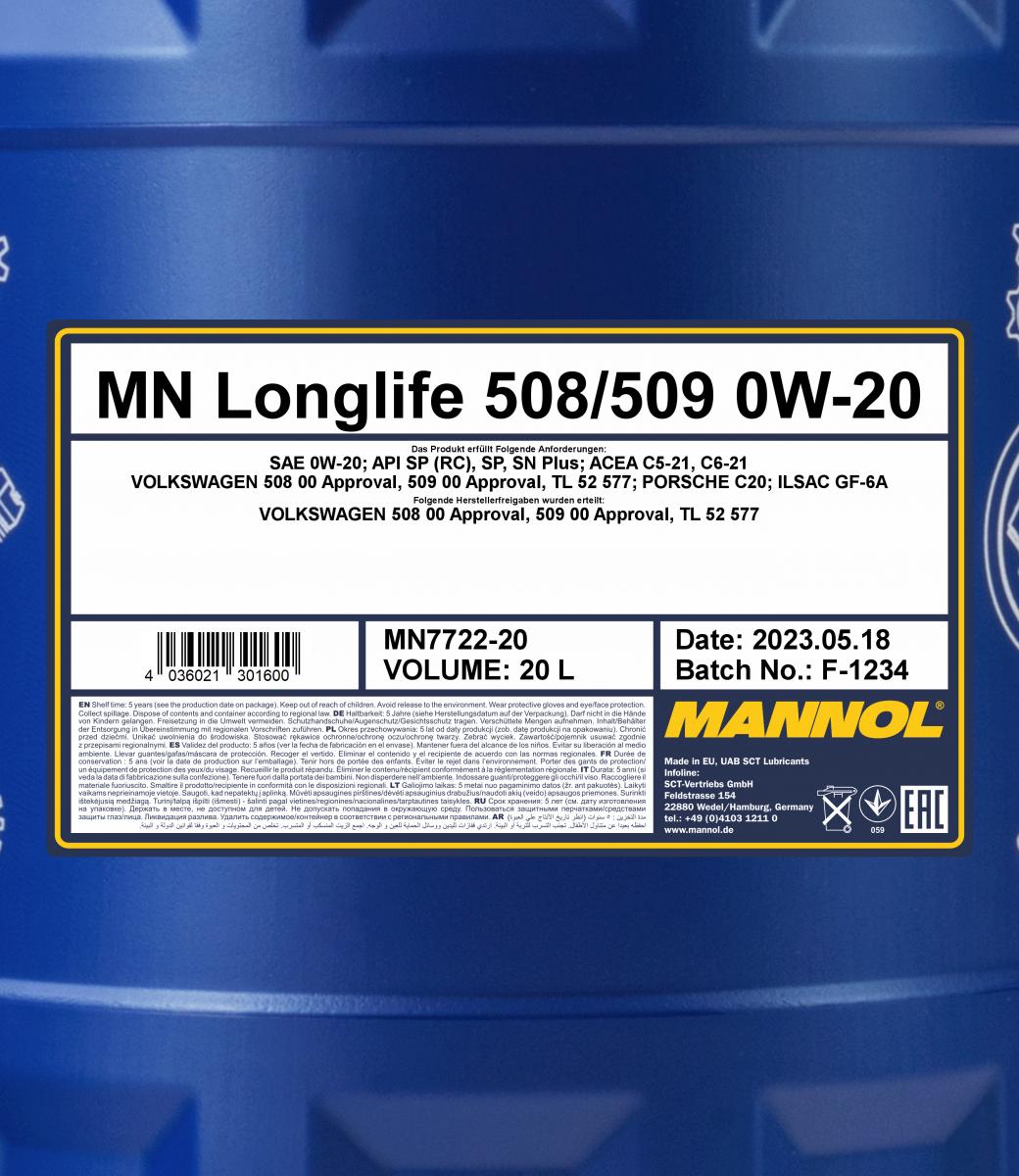 MN Longlife 508/509 0W-20