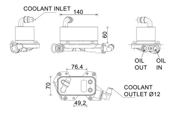 MAHLE Ölkühler, Automatikgetriebe (CLC 132 000P)