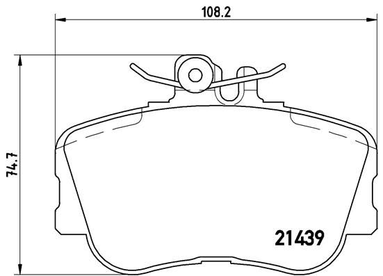 BREMBO Bremsbelagsatz, Scheibenbremse (P 06 017)