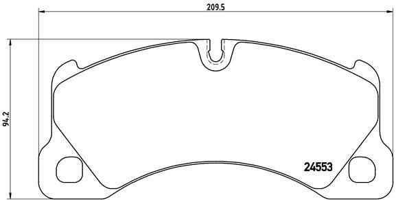 BREMBO Bremsbelagsatz, Scheibenbremse (P 65 017)