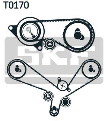 SKF Wasserpumpe + Zahnriemensatz (VKMC 01952-1)