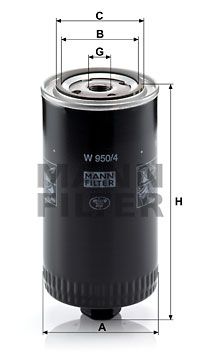 MANN-FILTER Ölfilter (W 950/4)